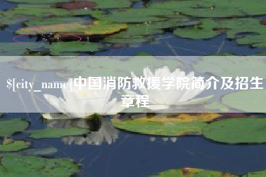 衡东中国消防救援学院简介及招生章程