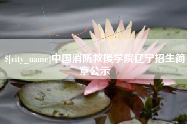 衡东中国消防救援学院辽宁招生简章公示