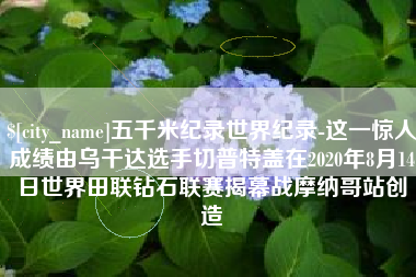 衡东五千米纪录世界纪录-这一惊人成绩由乌干达选手切普特盖在2020年8月14日世界田联钻石联赛揭幕战摩纳哥站创造
