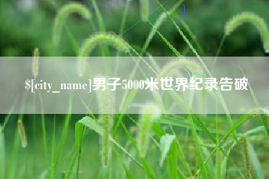 衡东男子5000米世界纪录告破
