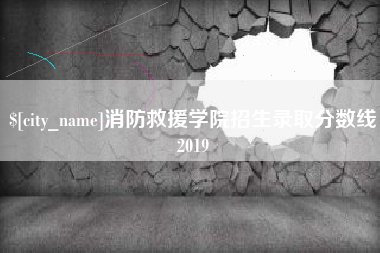衡东消防救援学院招生录取分数线2019