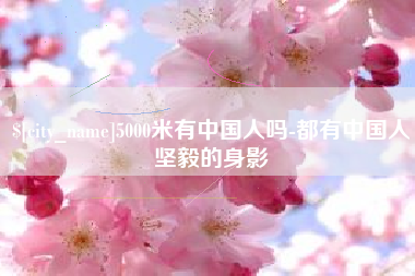 衡东5000米有中国人吗-都有中国人坚毅的身影