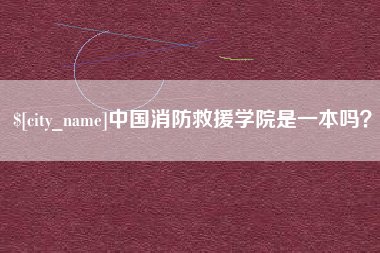 衡东中国消防救援学院是一本吗？