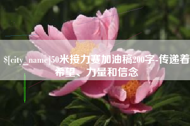 衡东50米接力赛加油稿200字-传递着希望、力量和信念