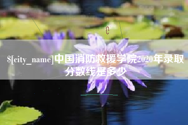 衡东中国消防救援学院2020年录取分数线是多少