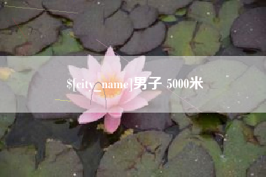 衡东男子 5000米