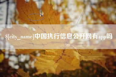 衡东中国执行信息公开网有app吗