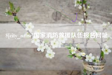 衡东国家消防救援队伍报名网址