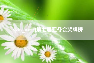 衡东第七届亚冬会奖牌榜