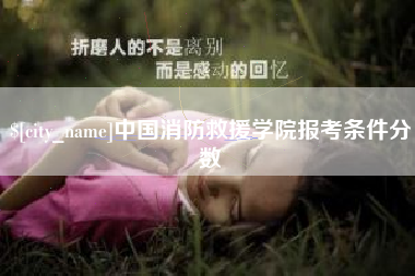 衡东中国消防救援学院报考条件分数