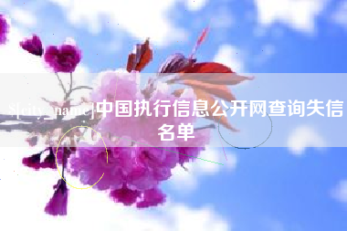 衡东中国执行信息公开网查询失信名单