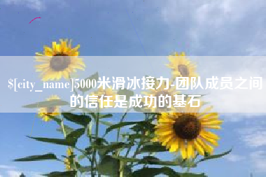 衡东5000米滑冰接力-团队成员之间的信任是成功的基石