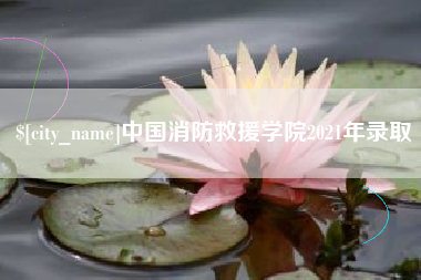 衡东中国消防救援学院2021年录取