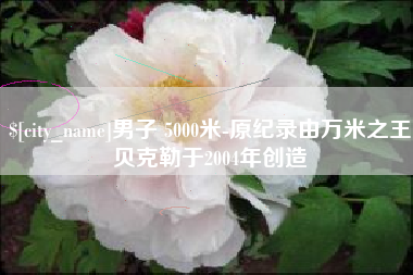 衡东男子 5000米-原纪录由万米之王贝克勒于2004年创造