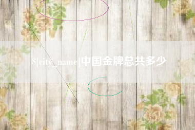 衡东中国金牌总共多少
