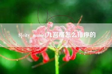 衡东九宫格怎么排序的