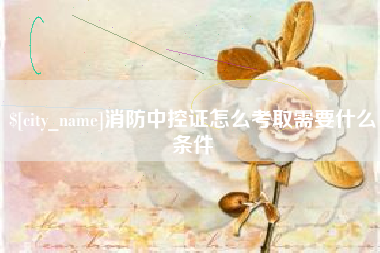 衡东消防中控证怎么考取需要什么条件