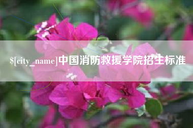 衡东中国消防救援学院招生标准