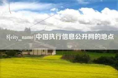 衡东中国执行信息公开网的地点