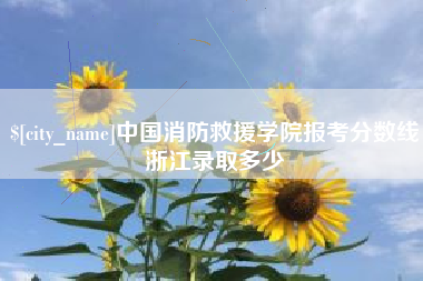 衡东中国消防救援学院报考分数线浙江录取多少