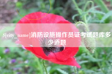 衡东消防设施操作员证考试题库多少道题
